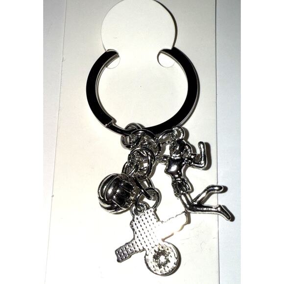 NWT Silvertone Volleyball Keychain - Picture 2 of 3